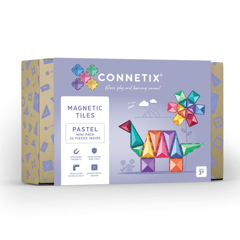 Connetix Tiles - 32 Piece Pastel Mini Pack